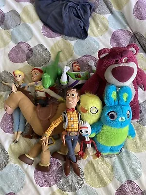 £10 • Buy Disney Toy Story Bundle Pull String Dolls Figures Woody Jessie Buzz Bullseye Set