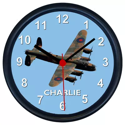 £13.49 • Buy Personalised AVRO LANCASTER World War Two Bomber Aircraft Wall Clock