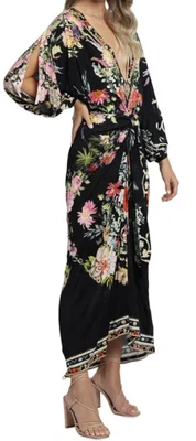 $199 • Buy Camilla Jersey Twist Sleeve Dress - Hampton Hive - S - Brand New With Tags