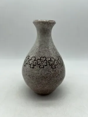 £19.22 • Buy Vtg Sheffield MA Pottery Bud Vase Dogwood Floral Sponge Ware