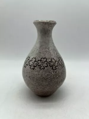 £19.22 • Buy Vtg Sheffield MA Pottery Bud Vase Dogwood Floral Sponge Ware