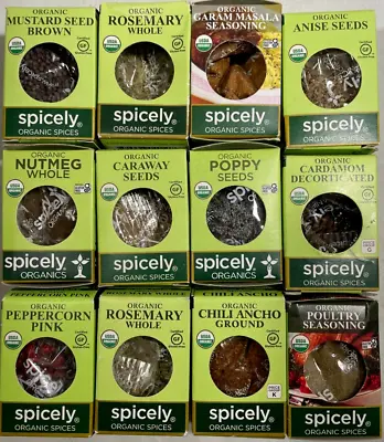 Spicely Organics Spices And Seasonings - CHOOSE ITEM! • $6.95