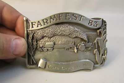 RARE 1983 83 FARMFEST Lake Crystal MN Minnesota Belt Buckle Number 315 FARMING • $23.10