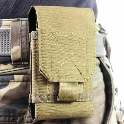 Tactical Molle Cell Phone Case With Belt Clip Loop Holster Pouch Carry Cover US • $9.85