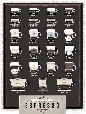 Espresso Retro Vintage Metal Sign Cafe Coffee. 10  X 8  • £6.50