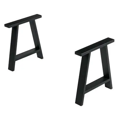 £35.99 • Buy 2X Industrial Table Legs Thick Metal Steel Stand A Frame For Coffee Desk Bench