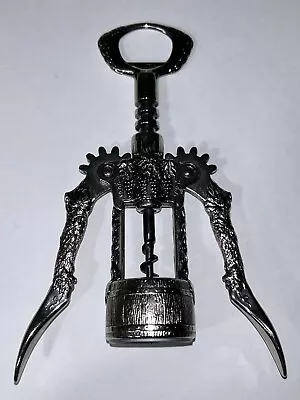 Winged Corkscrew Bottle Opener Wine Barrel Grapevine Corkscrew Bottle Opener • $19.95