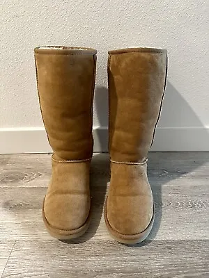 Authentic Women UGG Classic Tall Boot Chestnut Size 8 • $49