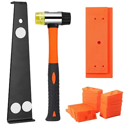 Laminate Wood Floor Fitting Installation Wooden Kit 40 Spacers Home Diy Tool Set • £14.60