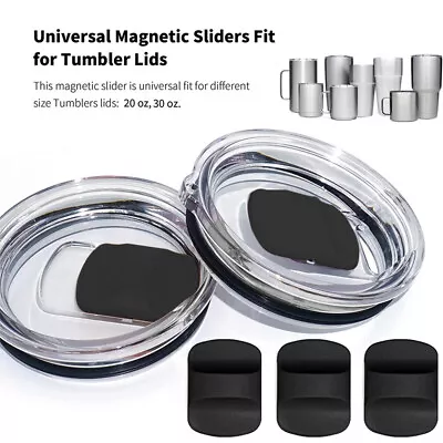 Magnetic Slider Lid 20/30oz Mug Tumbler Replacement Rambler For Yeti 1/2pc Tight • $8.99