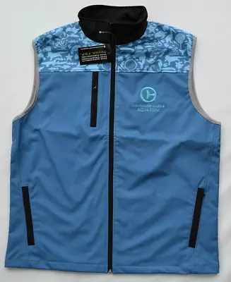 FAST SUSTAINABLE PRODUCTS Blue Vest Jacket CLEARWATER MARINE AQUARIUM Mens L NEW • $21.22
