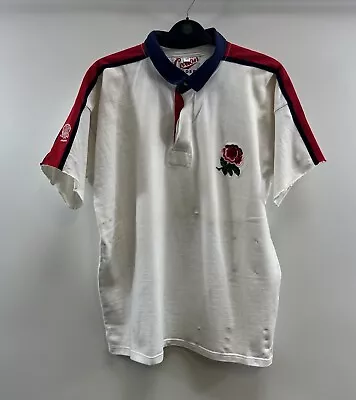England Matchworn Victor Ubogu Home Rugby Shirt 1993/95 (XL) Cotton Traders G25 • £999.99
