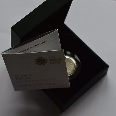 2010 Belfast £1 One Pound Piedfort Silver Proof Coin • £95.99