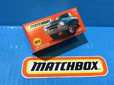 2024 Matchbox New Model Mix 4 Case D 1968 Chevy C10 #19 Blue Pickup Truck • $9.74