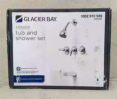 Glacier Bay Aragon 3-Handle 1-Spray Tub And Shower Faucet Chrome • $58.45