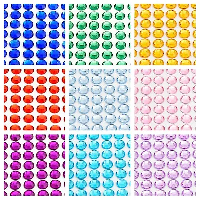 £2.19 • Buy Self Adhesive Stick On Diamante Individual Gem Stickers For Card Making Craft