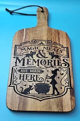 Laser Engraved Acacia Wood Chopping Board/serving Platter • £15