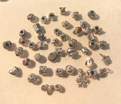 £12 • Buy Genuine Pandora Retired 925 Ale Silver Charms,spacers, Stoppers - Choose Charm