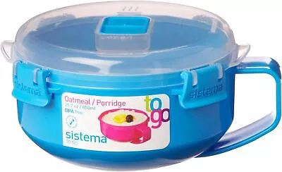 Sistema Microwave Breakfast Bowl | Round Microwave Container With Lid | 850 Ml  • £7.87