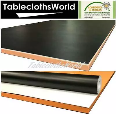 Black Table Protector Heavy Duty Heat Resistant Executive Table Felt Sent Rolled • £105.99