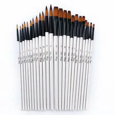 12 Artist Paint Brushes Set Acrylic Oil Watercolour Painting Art Craft Model Kit • $7.21