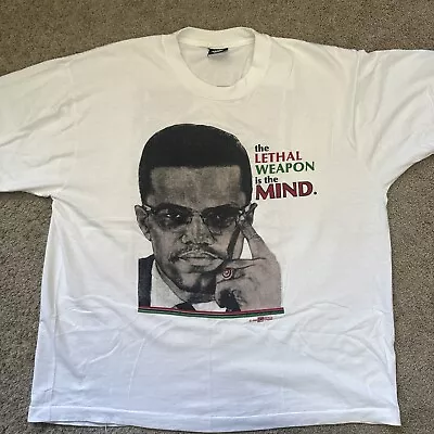 Malcolm X Vintage 1990 T Shirt Size XXL • $100