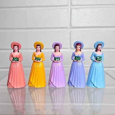 Vintage BRIDESMAID Cake Toppers Decoration CHOICE Of Dress Colors • $1.99