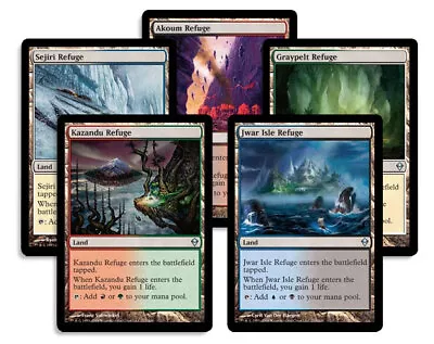 5 Refuge Land - Zendikar - NM/SP - 1x Of Each - Sets - Magic MTG FTG • $4.99