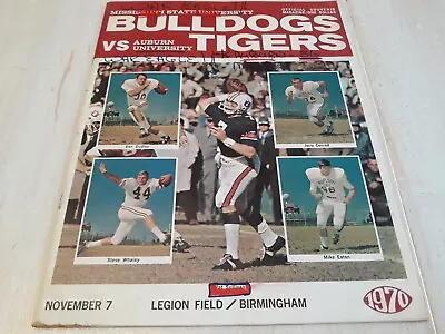 1970 Mississippi State Vs Auburn Football Game Program. • $17.99