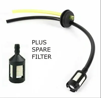Petrol Strimmer Fuel Pipe Hose TANK FILTER Ryobi Mcculloch Others PLUS SPARE • £3.75