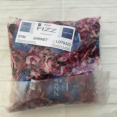 500g Of Sirdar Fizz Fancy Yarn In Garnet No 0799. 10x 50g  • £9.99