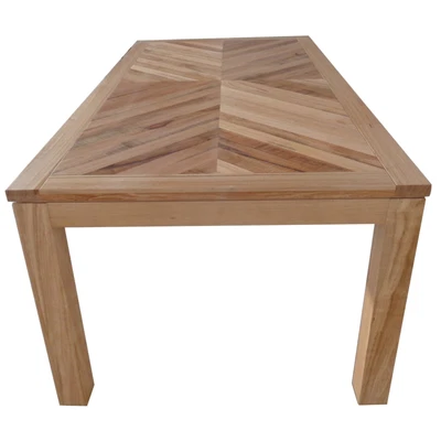 $1490.28 • Buy Rosemallow Dining Table 180cm 6 Seater Parquet Top Solid Messmate Timber Wood