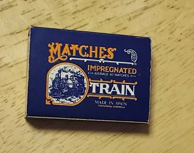Matchbook Ephemera Vintage Matches Impregnated Train Made In Spain Railroad Rare • $19.99