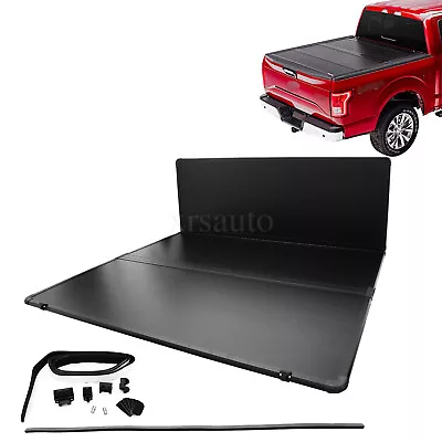 6.75FT Hard Tri-Fold Truck Bed For 1999-2024 F250 F350 SuperDuty Tonneau Cover • $349.99