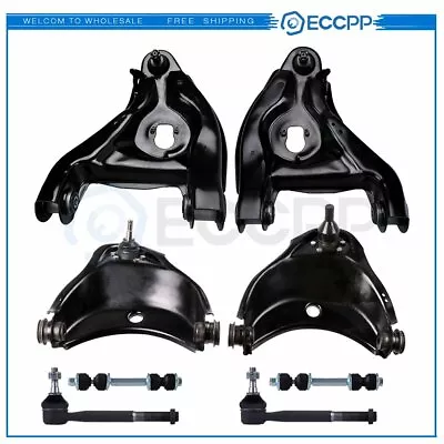8pc Front Upper Lower Control Arm Sway Bar Tie Rod For Chevy GMC C1500 C2500 • $180.34