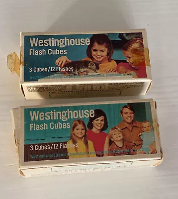 Vintage Westinghouse Flash Cubes 3-Pack 12 Flashes Lot Of 2 New Unused • $15.90