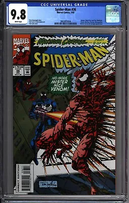 * SPIDERMAN #36 CGC 9.8 Maximum CARNAGE Pt 8! Venom Shriek (3803855004) * • £160.59