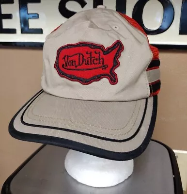Y2K Vintage Von Dutch Mesh Snapback Trucker Hat Cap U. S. Map EUC • $44.95
