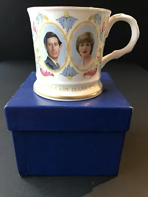 Coalport Mug Commemorative Royal 1981 Wedding Charles And Diana Boxed Uk Royalty • £12