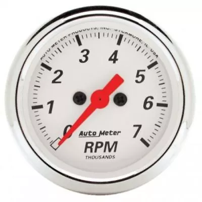 Auto Meter 1397 2-1/16  Arctic White Electric Tachometer Gauge; 0-7;000 RPM • $184.19