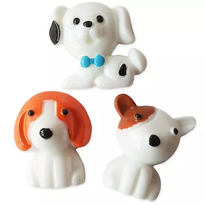 3pcs Cute Dogs Resin Kawaii Flatback Cabochons Embellishment Decoden Craft • £1.59