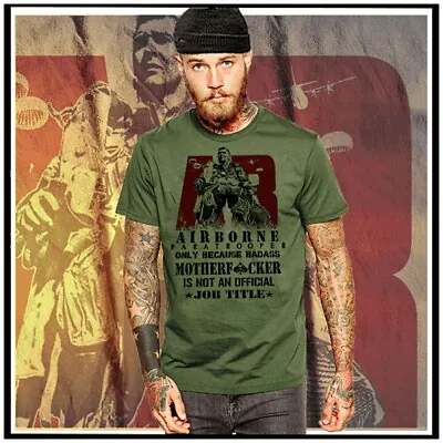 Airborne T-shirt Military Army Special Ops Combat Infantryman Job Title • $19.99