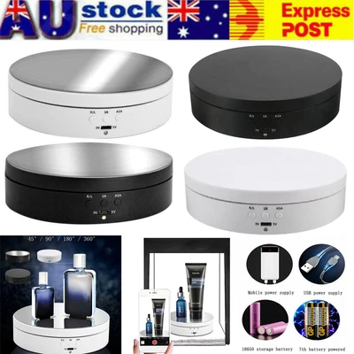 $8.59 • Buy 360° Rotating Electric Turntable Display Stand Jewelry Photography Show Holder