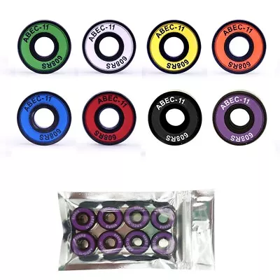 Enjoy A Smooth And Fast Ride With 8xPcs Longboard Scooter Bearings ABEC11 • £10.45
