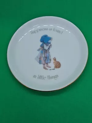 Holly Hobbie Small Trinket Plate Happiness Is Found In Little Things 1973 • £6