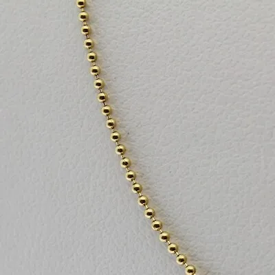 Genuine Brand New Fine 9K Yellow Gold Italian Ball Chain Necklace 45cm - 80cm • $199