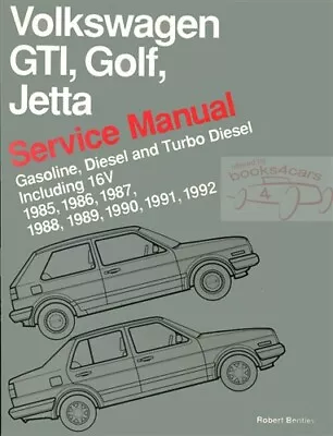 Volkswagen Shop Manual Gti Golf Jetta Service Repair Book 1985-1992 • $114.95