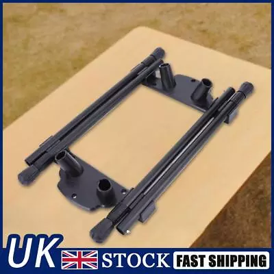 Folding Camping Table Legs Metal Desk Legs Adjustable Height For Outdoor Camping • £14.89