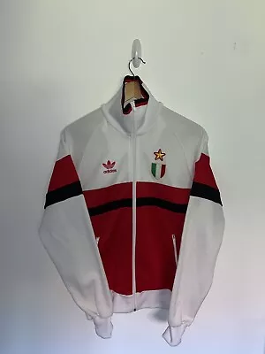 AC MILAN 1990/1991 TRAINING FOOTBALL JACKET ADIDAS ORIGINALS RETRO REPLICA Small • £69.99