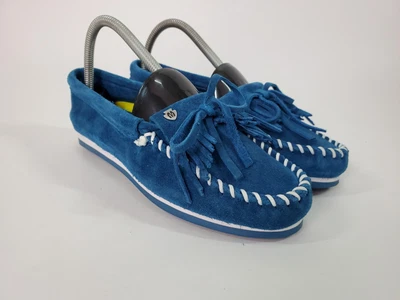 $15 • Buy Minnetonka Moccasins Kilty Plus Navy Suede 4313 Women's Size 7